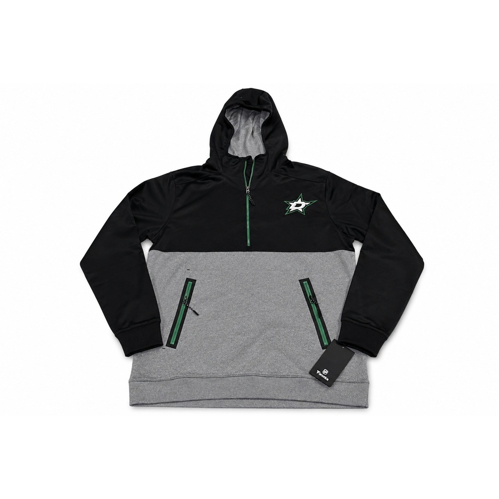 NWT Fanatics Dallas Stars NHL Men's Large Hoodie Quarter-Zip Pullover Sweatshirt